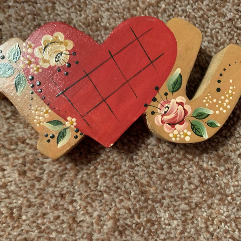 I Love You Valentine table sign